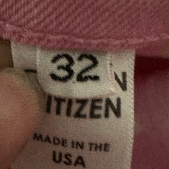 Cotton Citizen Men 32 Splash Straight Fit Jeans Cotton Blend Light Pink NWT - Picture 8 of 9